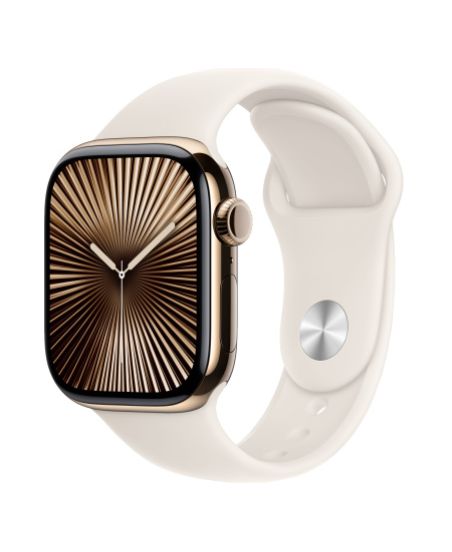 Умные часы Apple Watch Series 10 46 мм, M/L 140-245 мм, Titanium Case GPS+Cellular, Gold