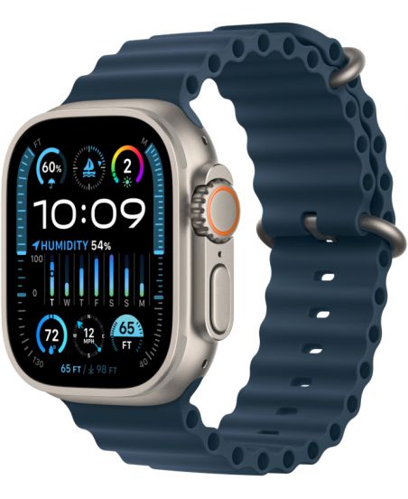 Apple Watch Ultra 2 GPS + Cellular, 49 мм, корпус из титана, ремешок Ocean синего цвета