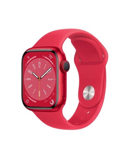 Apple Watch Series 8, 41 мм, корпус из алюминия цвета (PRODUCT)RED, спортивный ремешок цвета (PRODUCT)RED